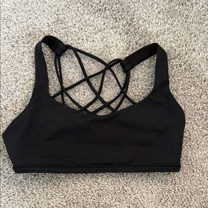 lululemon athletica Black Crisscross Sports Bra